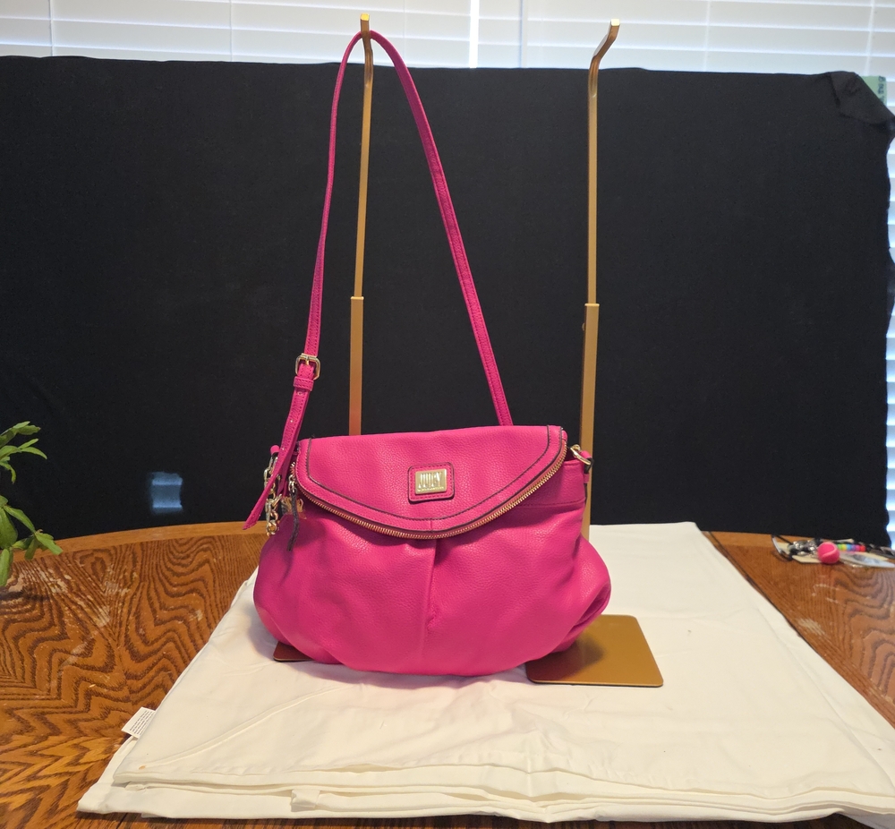 Juicy Couture Hot Pink Shoulder Bag with Flap